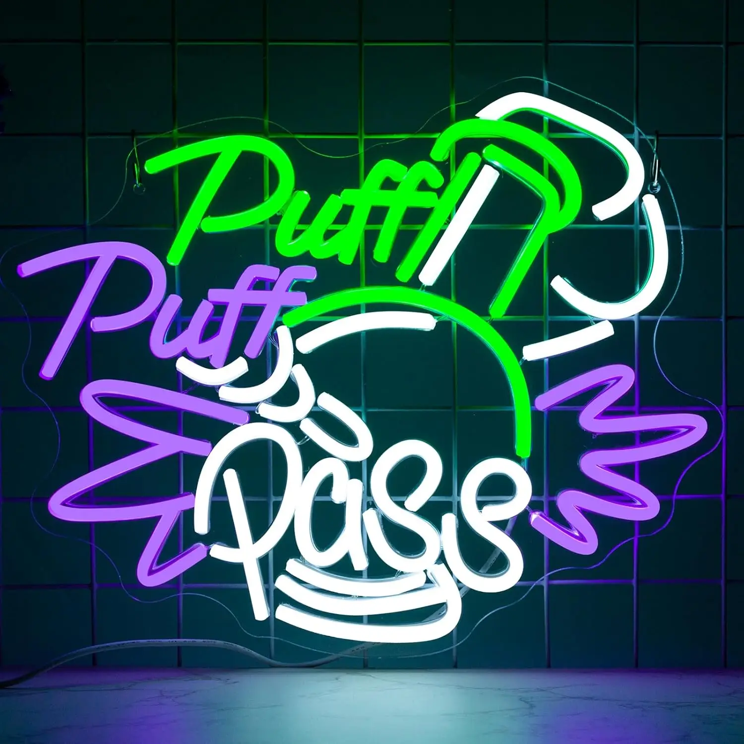 Party Games Game Pass - Puff Puff Pass Neon Sign Dimmable