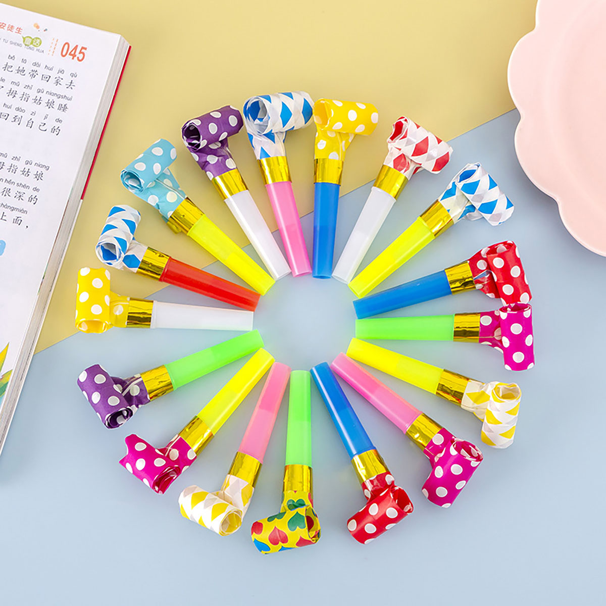 Party Games Easter - 30PCS Colorful Whistles Toy Funny Toy
