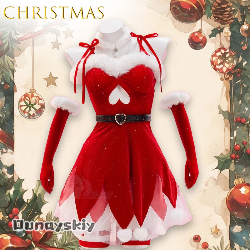 Party Games Online Free - AOriginal Red Christmas Elf Velvet Strapless