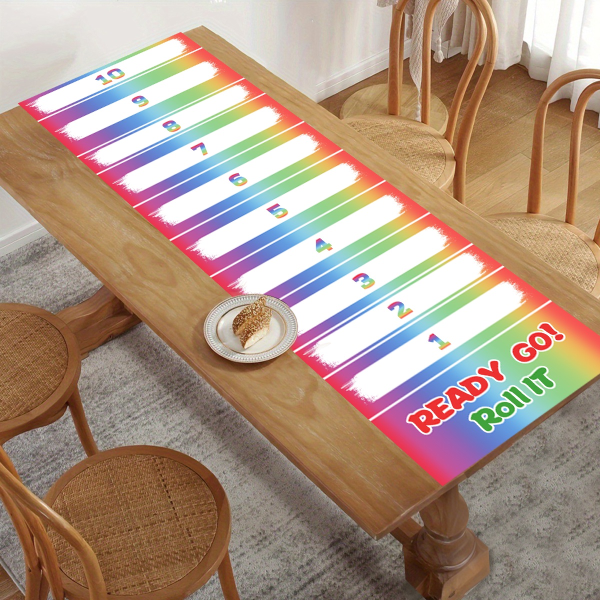 Party Games No Supplies - 1pc Rainbow Scroll Scoring Game DIY