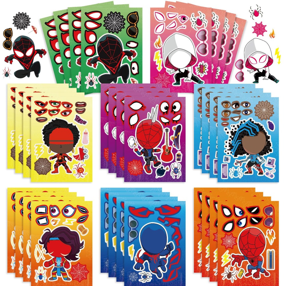 8/24pcs Spider Man  Puzzle Sti - огляд і ціна Party Games Quiz