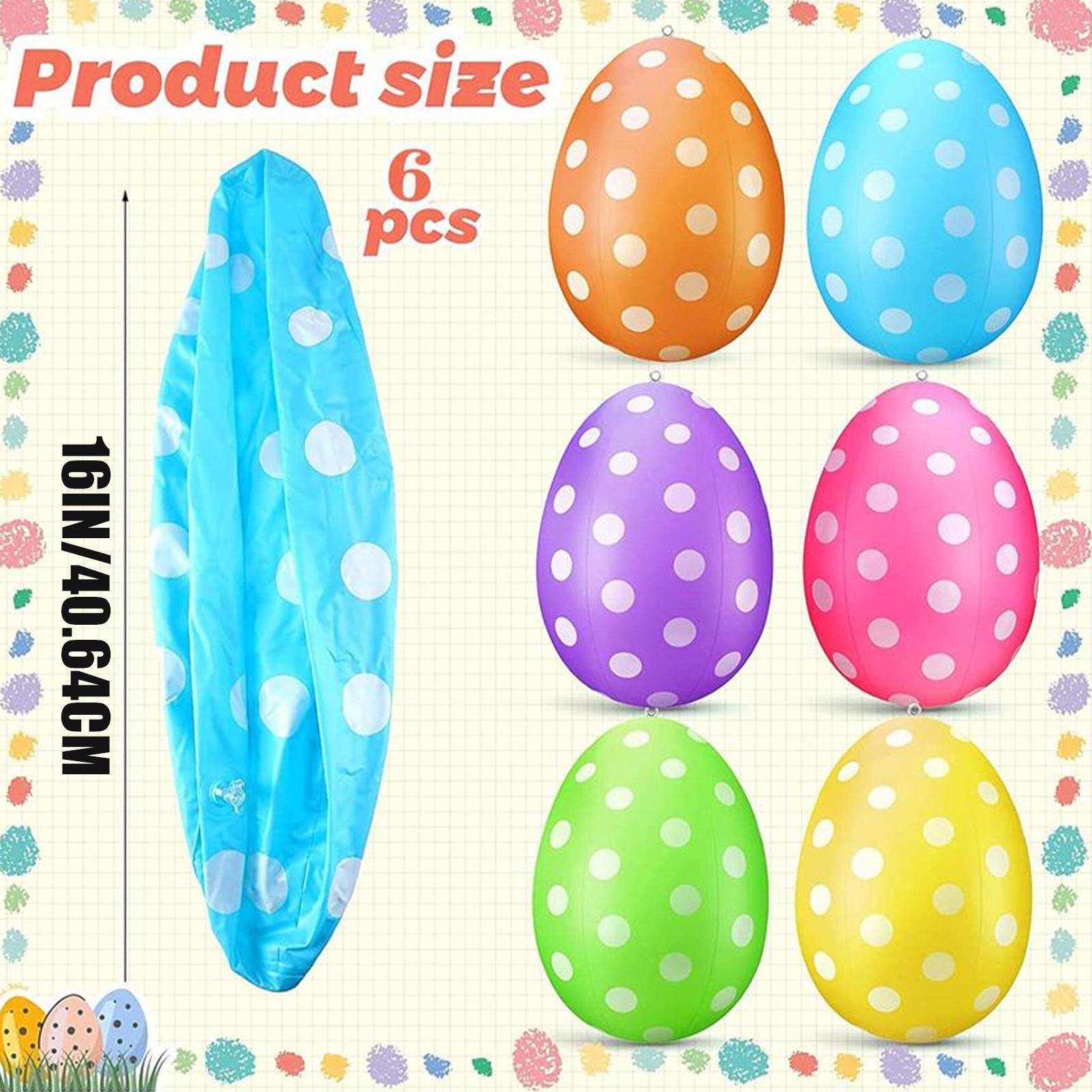 Inflatable Easter Eggs 6Pcs/se - огляд і ціна Party Games Easter Egg