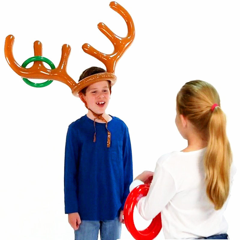 1set Inflatable Reindeer Antle - огляд і ціна Party Games No Supplies