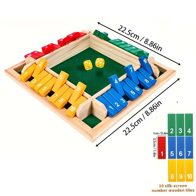 Box Game Wooden Dice Four-Side - огляд і ціна Party Games For 7 People