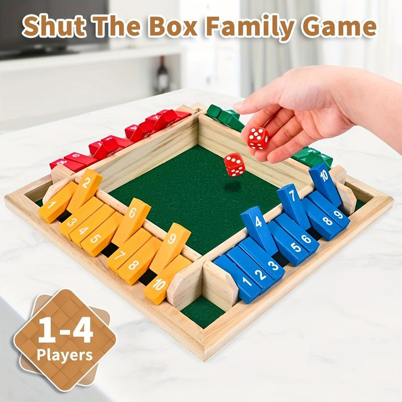 Box Game Wooden Dice Four-Side - огляд і ціна Party Games For 7 People