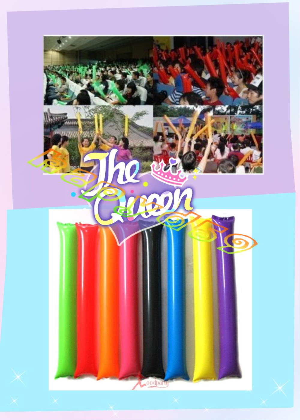 100pcs 60cm clapper ballon bea - огляд і ціна Party Games Easter