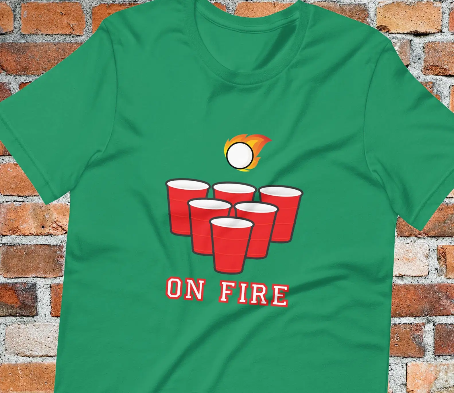 Beer Pong On Fire T Shirt Flip - огляд і ціна Party Games College