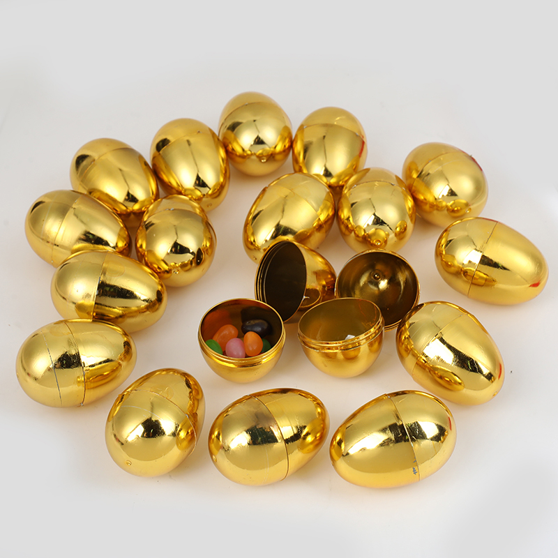 6PCS Golden Easter Eggs Plasti - огляд і ціна Party Games Easter Egg