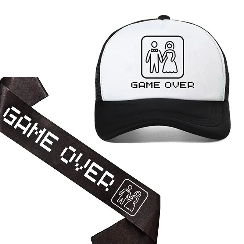 Groom To Be Sash Game Over Hat - огляд і ціна Party Games No Supplies