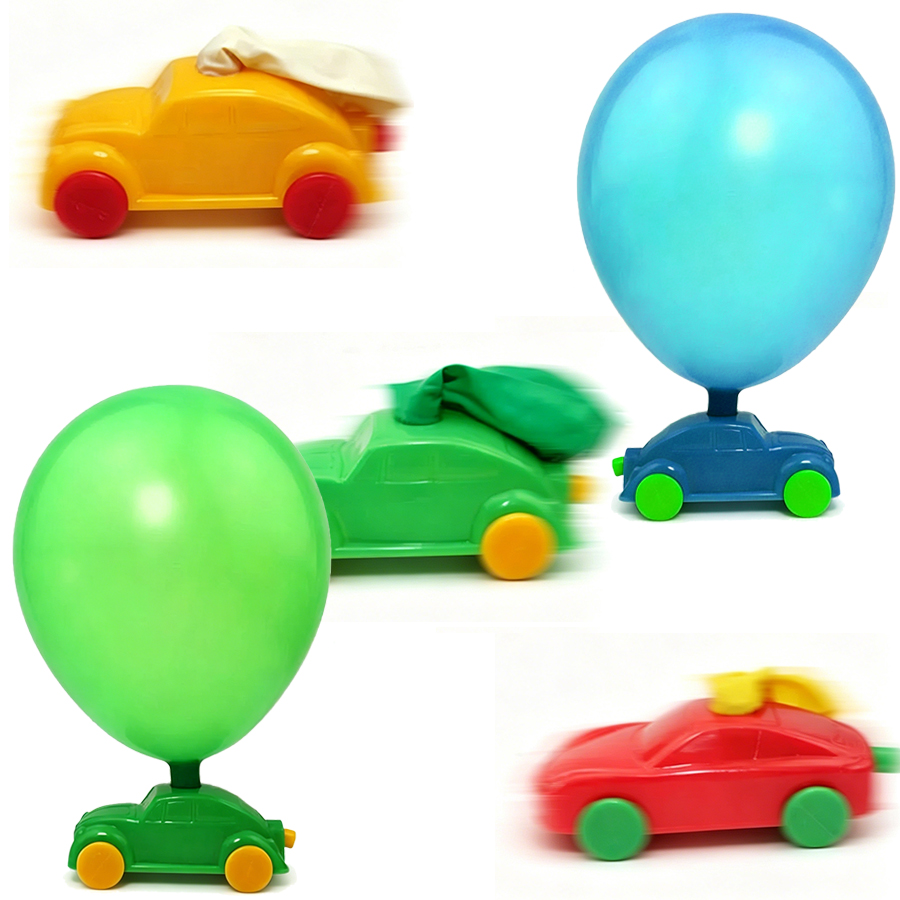 2-8pcs Balloon Powered Car Aer - огляд і ціна Party Games Physical