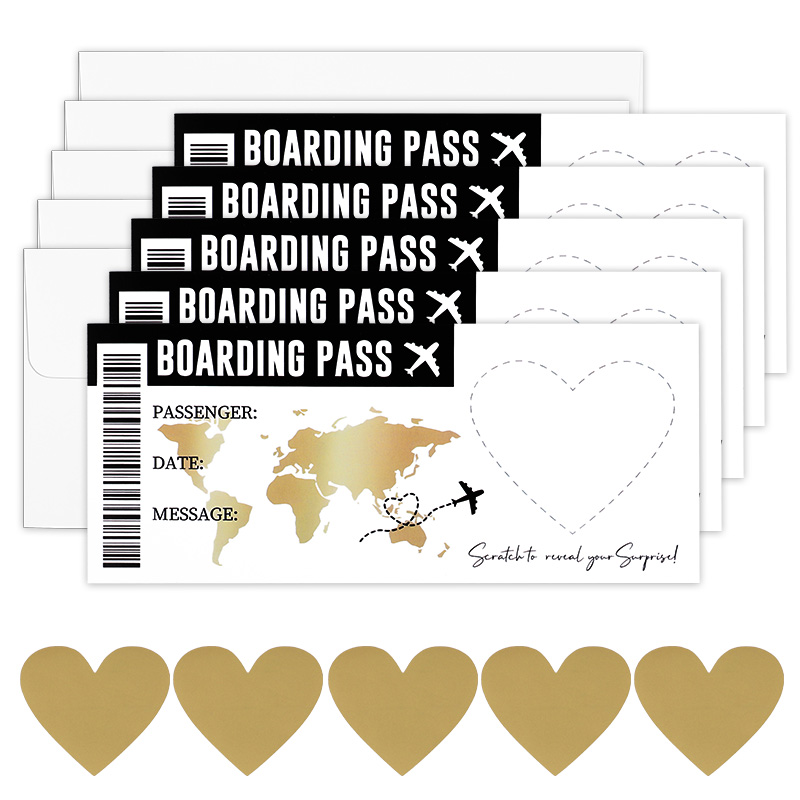 1Set Boarding Pass Scratch Off - огляд і ціна Party Games Game Pass