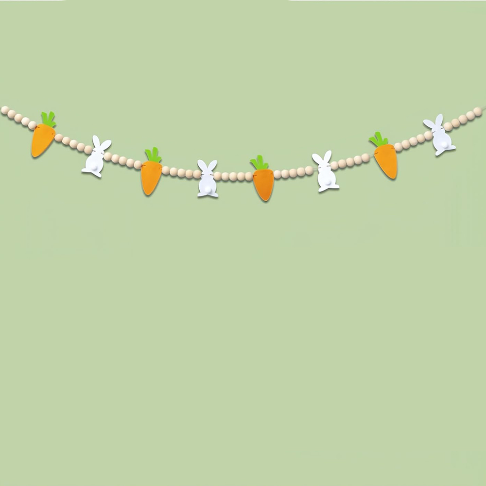 Bunny rabbit Carrot Garland ha - огляд і ціна Party Games Easter Egg