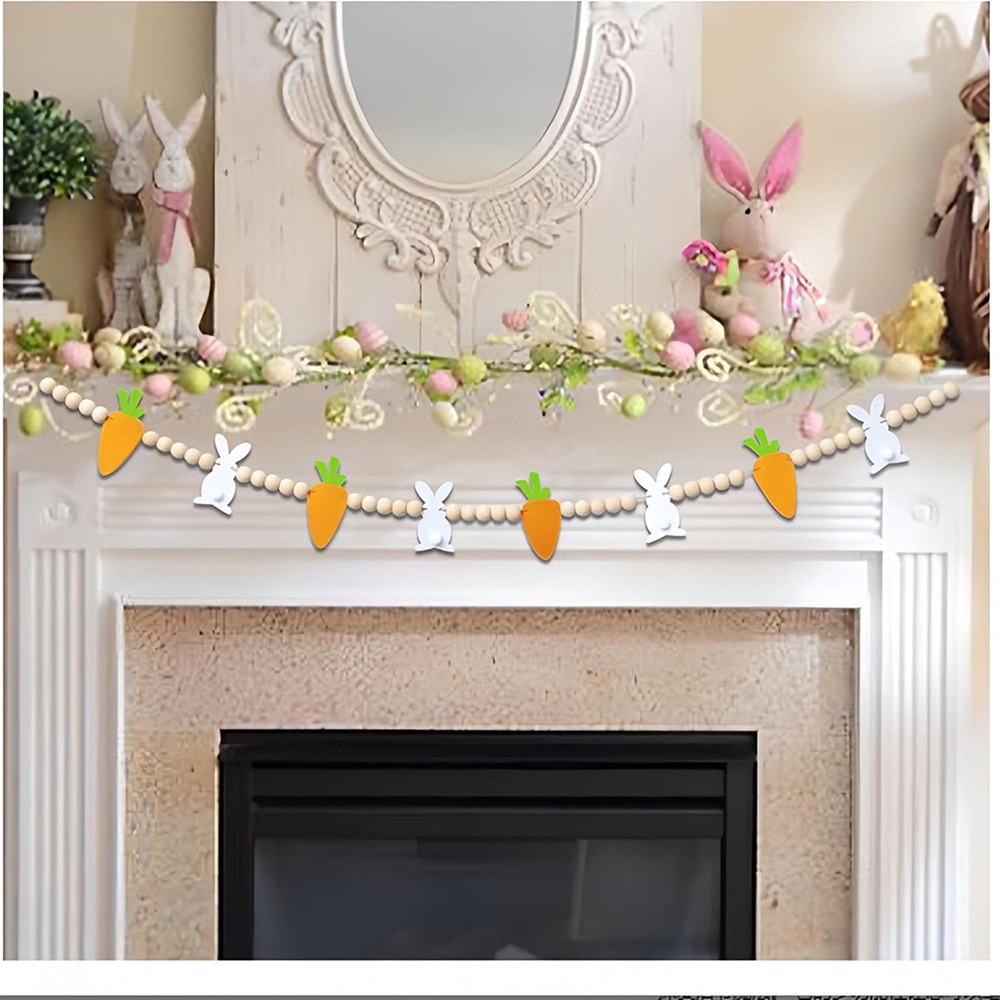 Bunny rabbit Carrot Garland ha - огляд і ціна Party Games Easter Egg