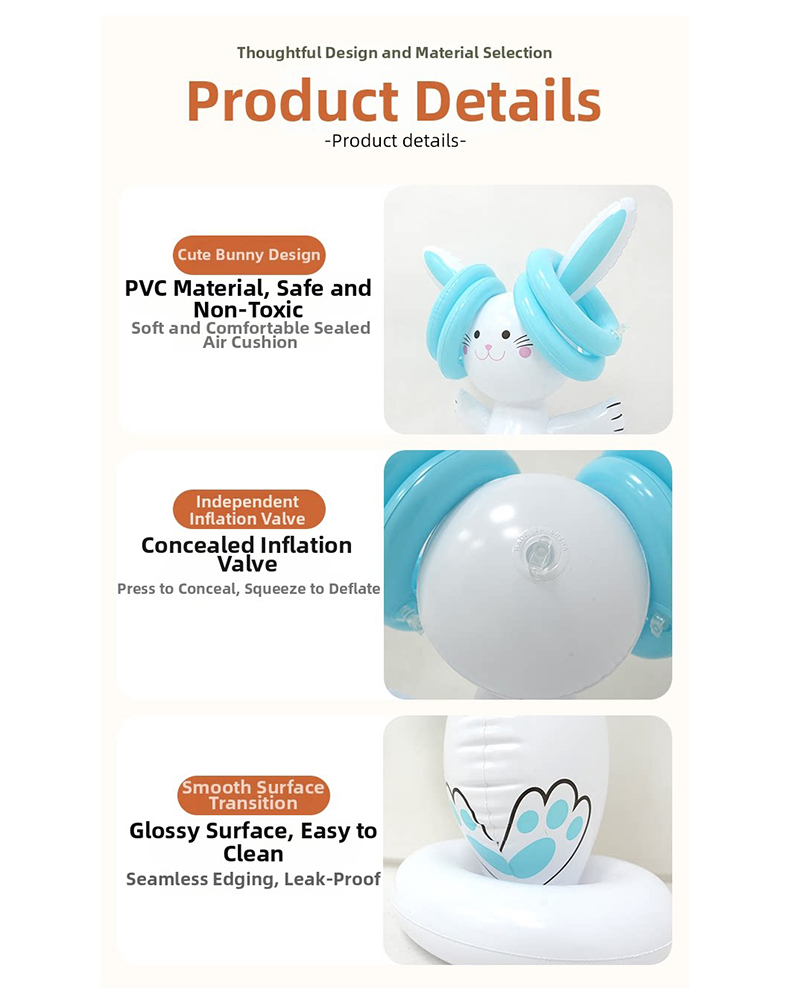 Easter Inflatable Bunny Ring T - огляд і ціна Party Games Easter Egg