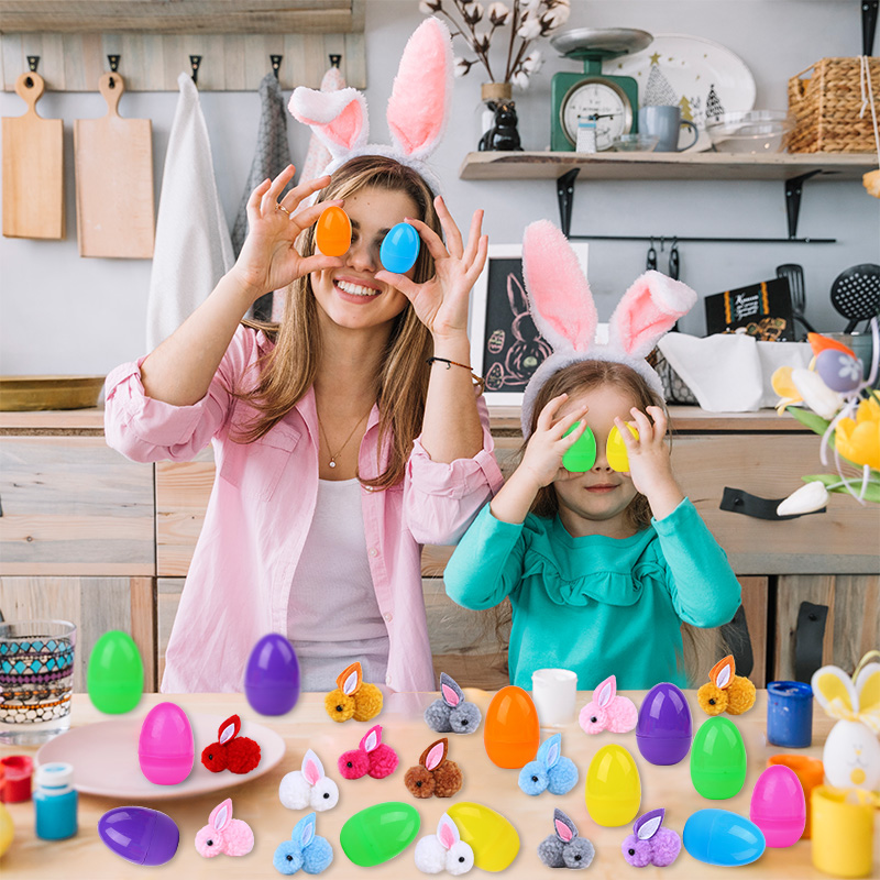 24Pcs Cute Easter Egg with Rab - огляд і ціна Party Games Easter Egg