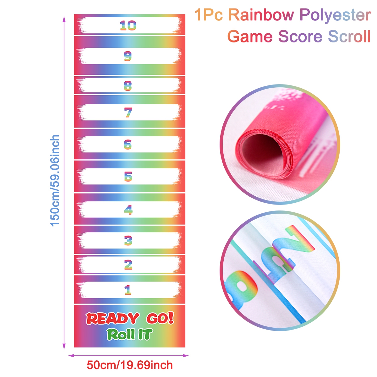 1pc Rainbow Scroll Scoring Gam - огляд і ціна Party Games No Supplies