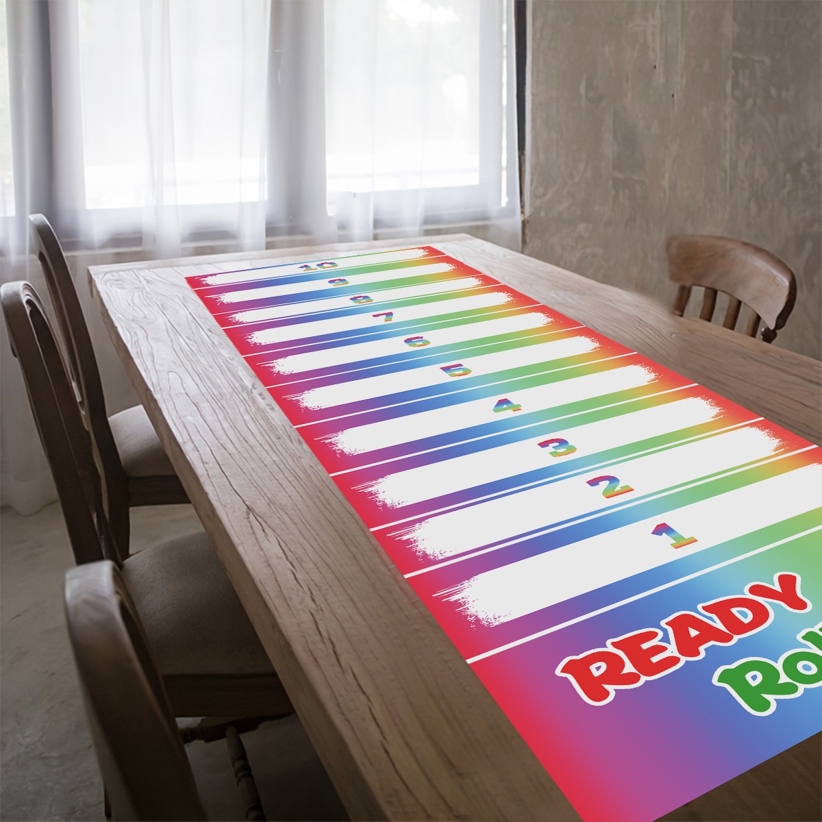 1pc Rainbow Scroll Scoring Gam - огляд і ціна Party Games No Supplies