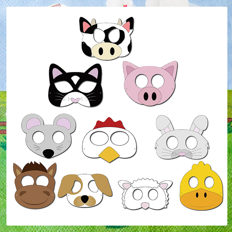 10PCS Farm Theme Cartoon Anima - огляд і ціна Party Games No Supplies
