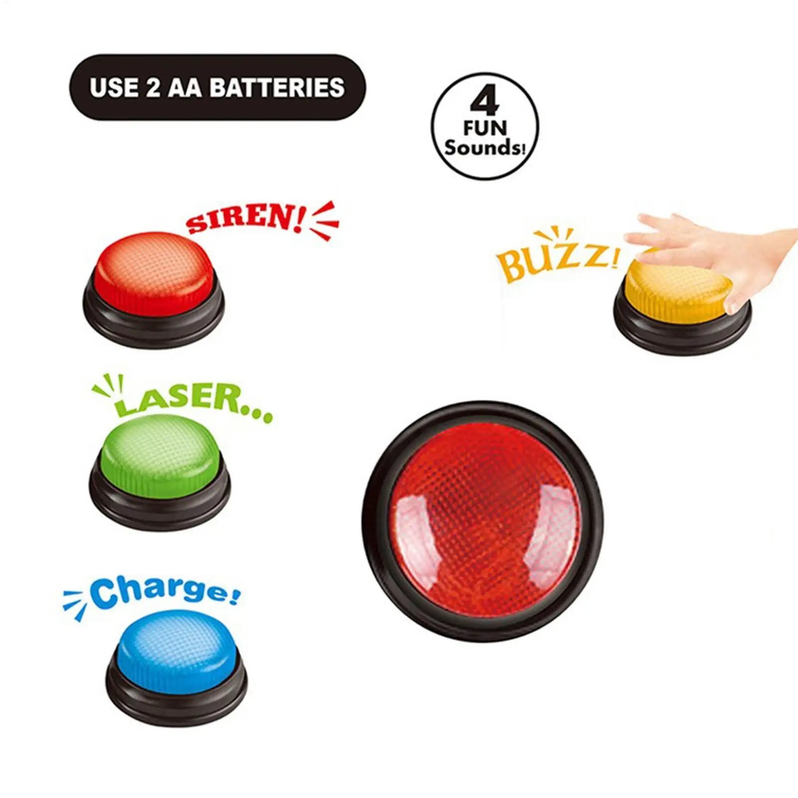 Game Buzzer 4-Piece Quick Answ - огляд і ціна Party Games Easter
