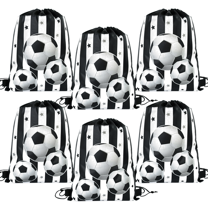 Soccer Party Non-woven Drawstr - огляд і ціна Party Games No Supplies